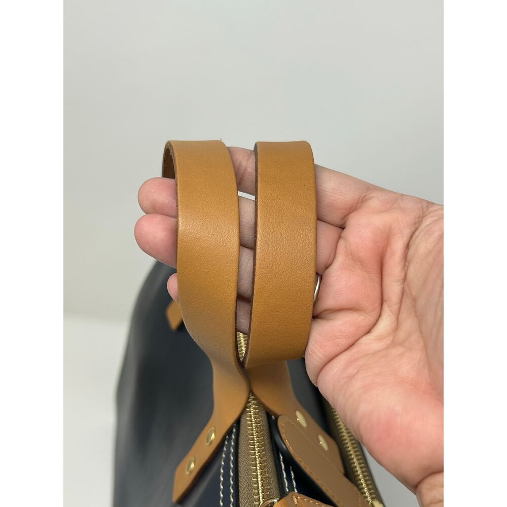 Orla Kiely Embossed Stem Willow Leather Bag - Picture 9 of 11